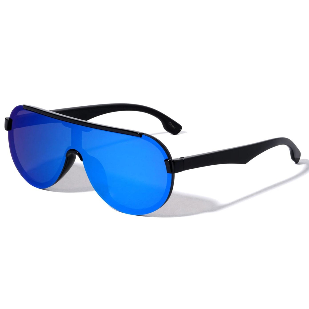 Men Sports Sunglasses Blue Reflective Mirrored Lens Fishing Beach Wear‎ Lentes